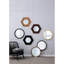 Miroir mural crème en bois de manguier - 19,8 po x 19,8 po x 1,3 po pour illuminer le décor de votre salle de bain-191656