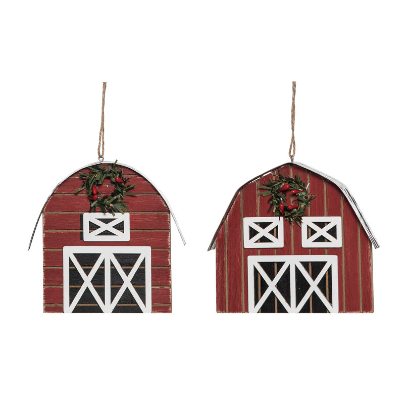  Ensemble de 2 décorations de Noël en bois aggloméré