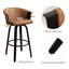 Tabouret de bar et de comptoir pivotant 30,51 po Lesli-88551920