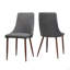 Chaises de salle à manger Mid-Century modernes en tissu sans accoudoirs, ensemble de 2-1826501101-1826501103