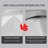 48 Inch Solid Surface Bathroom Vanity Top with Integrated Single Sink, Bright White 2" Thick Countertop, Raised Edge & Backsplash
