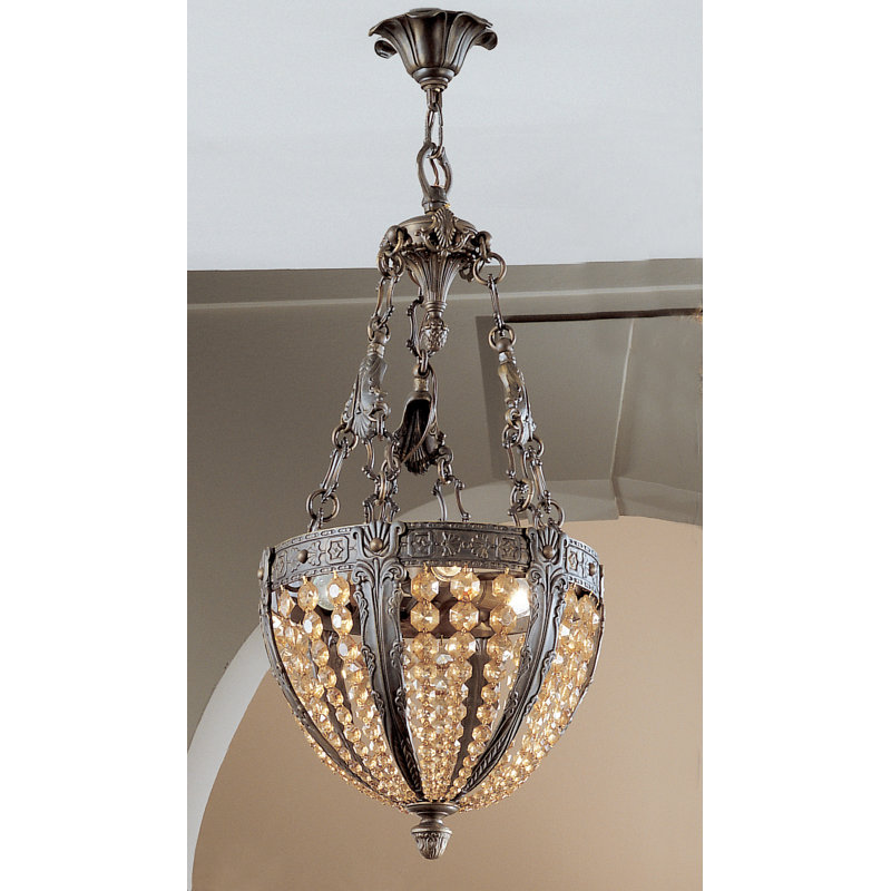 Luminaire suspendu bol 3 lumières unique Merlot