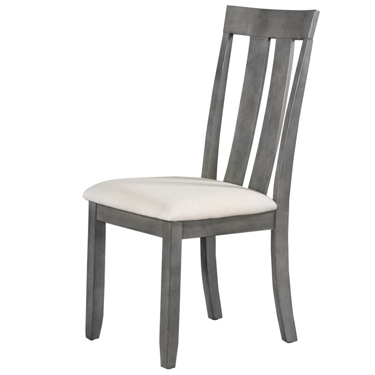 GOJANE Espresso Soft Fabric Dining Chairs with Seat Cushions and