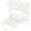 Lit escamotable en bois avec bureau intégré et tablettes et tiroir-985965479-985965477