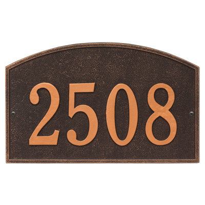 Legacy 1-Line Wall Address Plaque