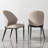 Dining chair PU with unique design backrest set of 2