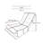 Gray Reclining Chair, Multifunctional For Leisure Time - Metal Frame Ergonomic Seat Provides Support