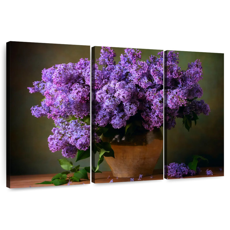 Bouquet de lilas mauves Harnek, H 42 po x l 65 po