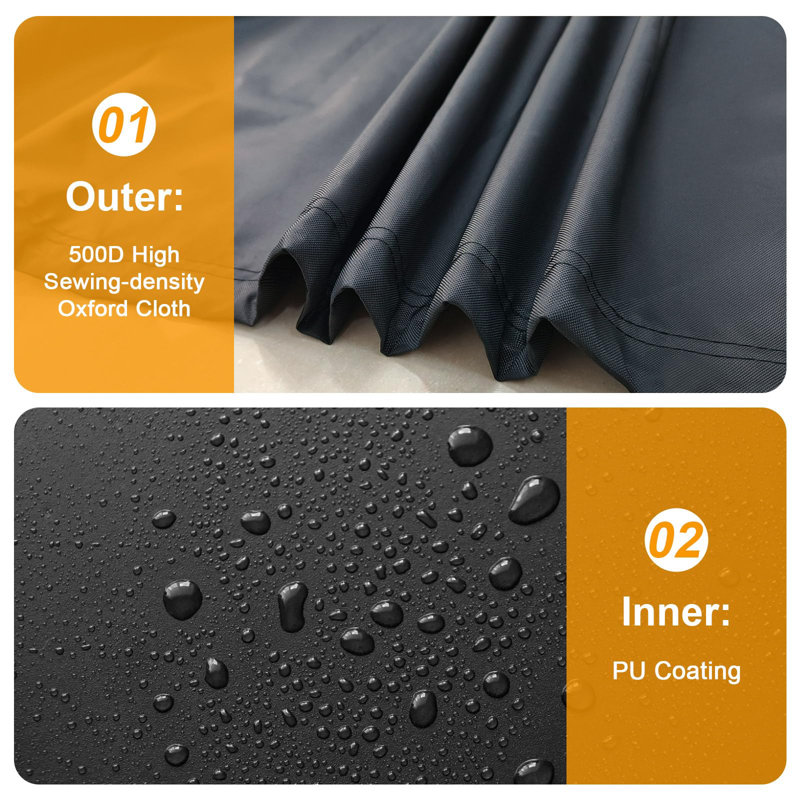 Heavy Duty Air Conditioner Cover For Outside Units, Windproof, Anti-UV, Tear & Fade Resistant AC Cover For Winter (32" W X 32" D X 36" H)