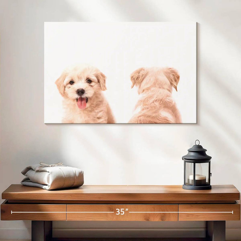 Portrait d'un chiot Brampt, H 16 po x l 24 po
