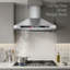 BRANO 30 in. Wall Range Hood, 900 CFM Convertible Stainless Steel Kitchen Hood with Voice, Gesture & Touch Control
