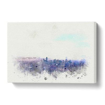 Manila Skyline In The Philippines - No Frame - Wrapped Canvas