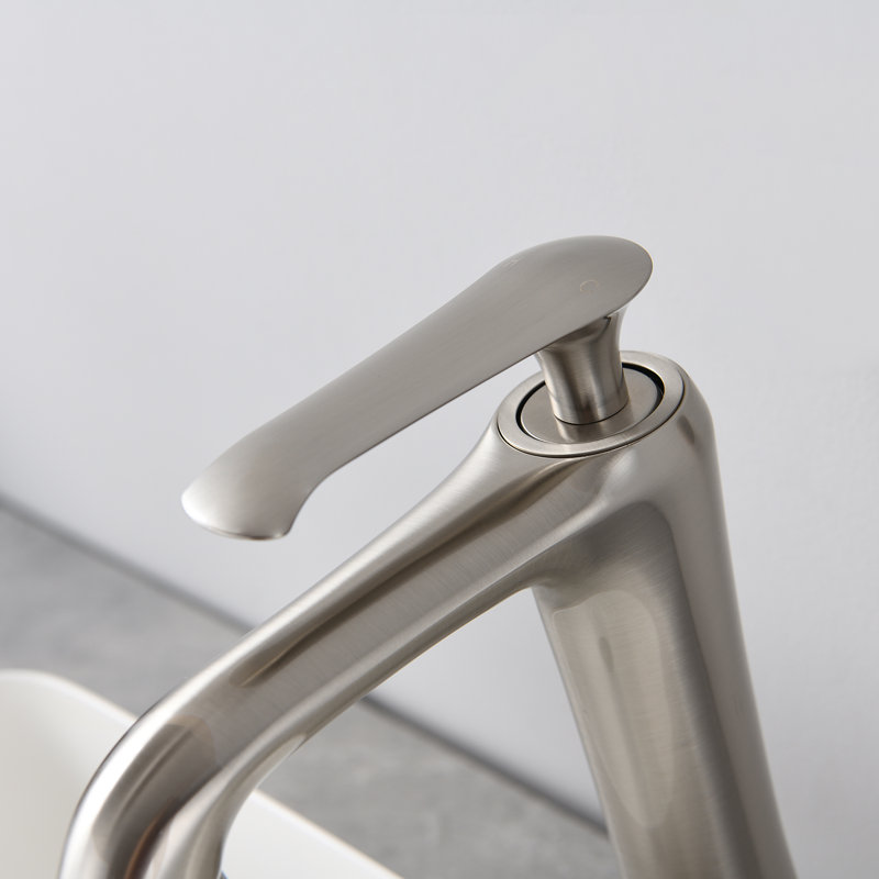 Robinet de salle de bain vasque, Nickel brossé