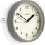 JONES CLOCKS® The Spin | Petite horloge | Horloge murale ronde | Horloge de cuisine | Horloge de salon | Horloge de bureau | Accessoires décoratifs pour la maison | Horloge murale moderne | Horloge murale 8 pouces (gris clair)
