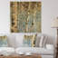 Bouleau blanc I - impression de campagne moderne sur bois de pin naturel-37112320