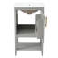 Meuble-lavabo de 20 po avec lavabo, armoire de salle de bain avec porte à fermeture douce, support de rangement et tablette ouverte-121709096