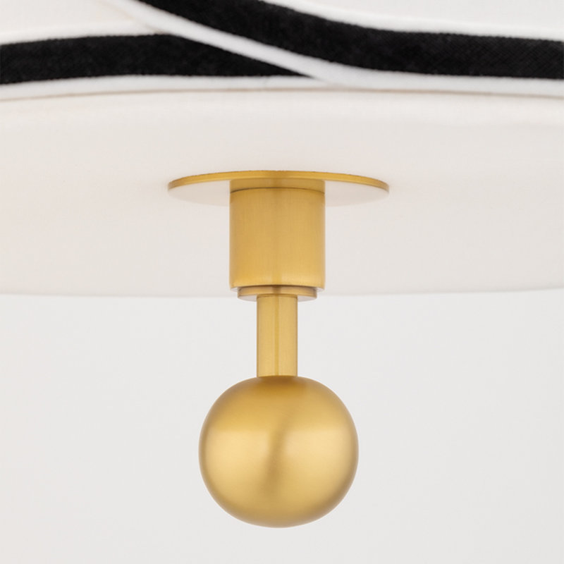 Hampshire 3 - Light Drum Chandelier, Aged Brass