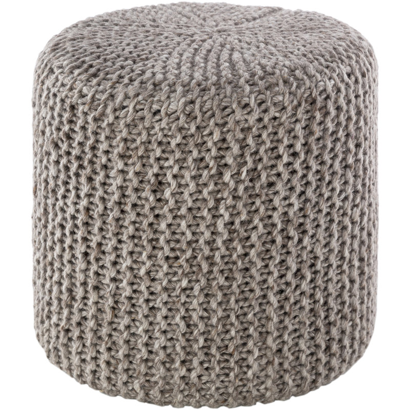 Lee Upholstered Pouf, Camel