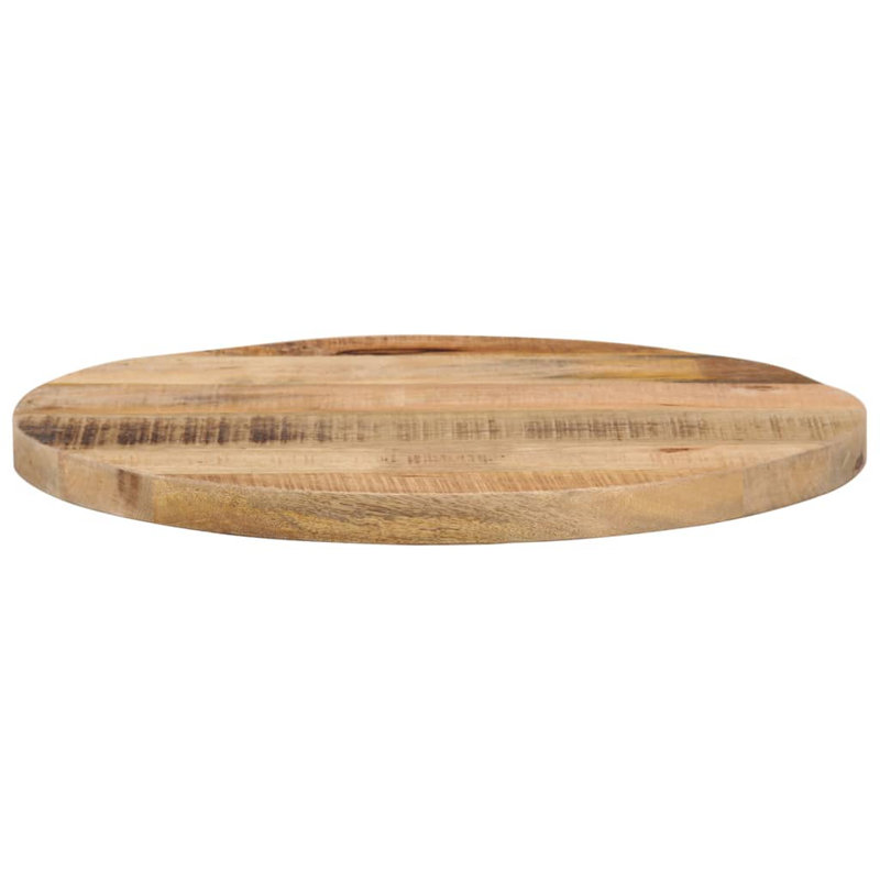 Table Top Solid Wood Mango, Natural, 3.8cm H x 50cm W x 50cm D