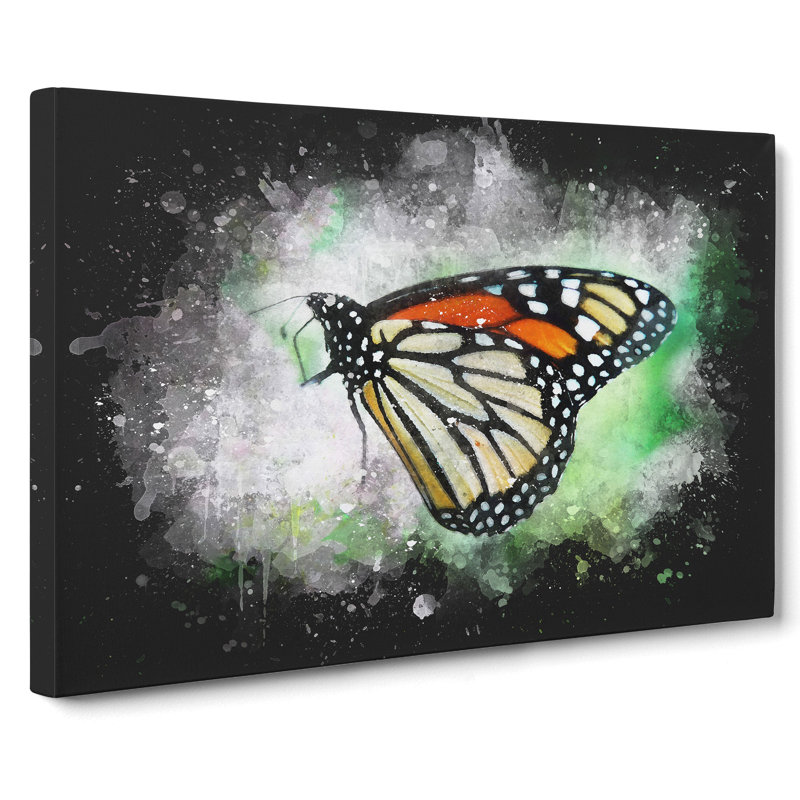Monarch Butterfly - Wrapped Canvas Print, 40cm H x 60cm W x 3cm D