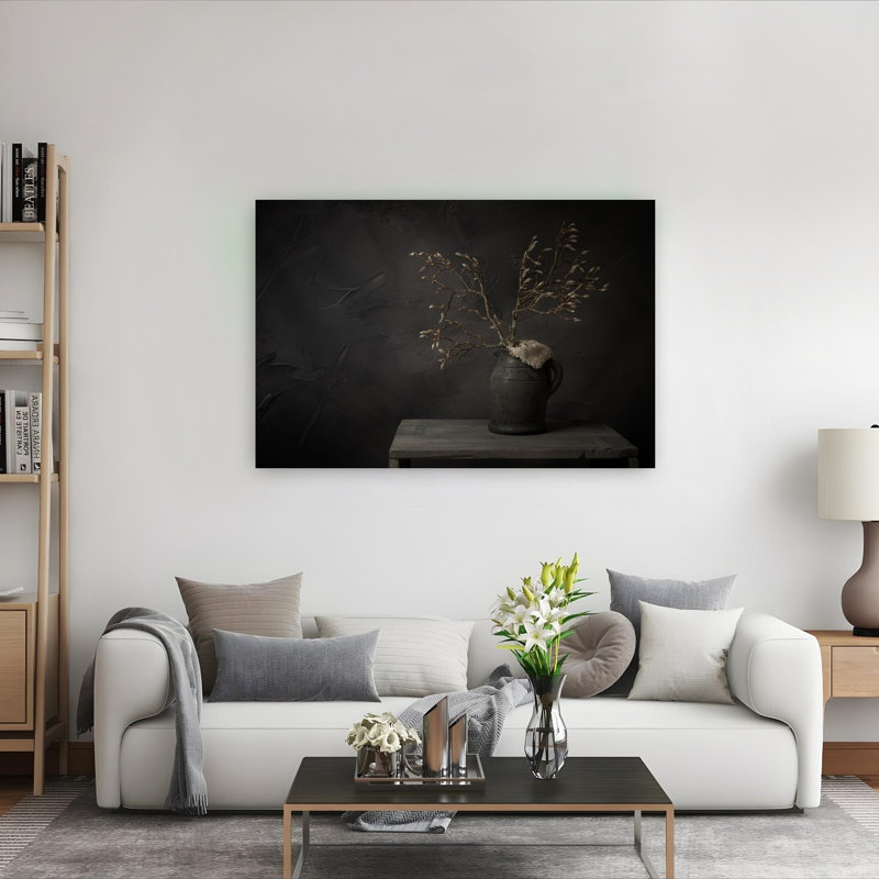 Impression d'art mural Moody Budding Branches, 40" H x 60" W