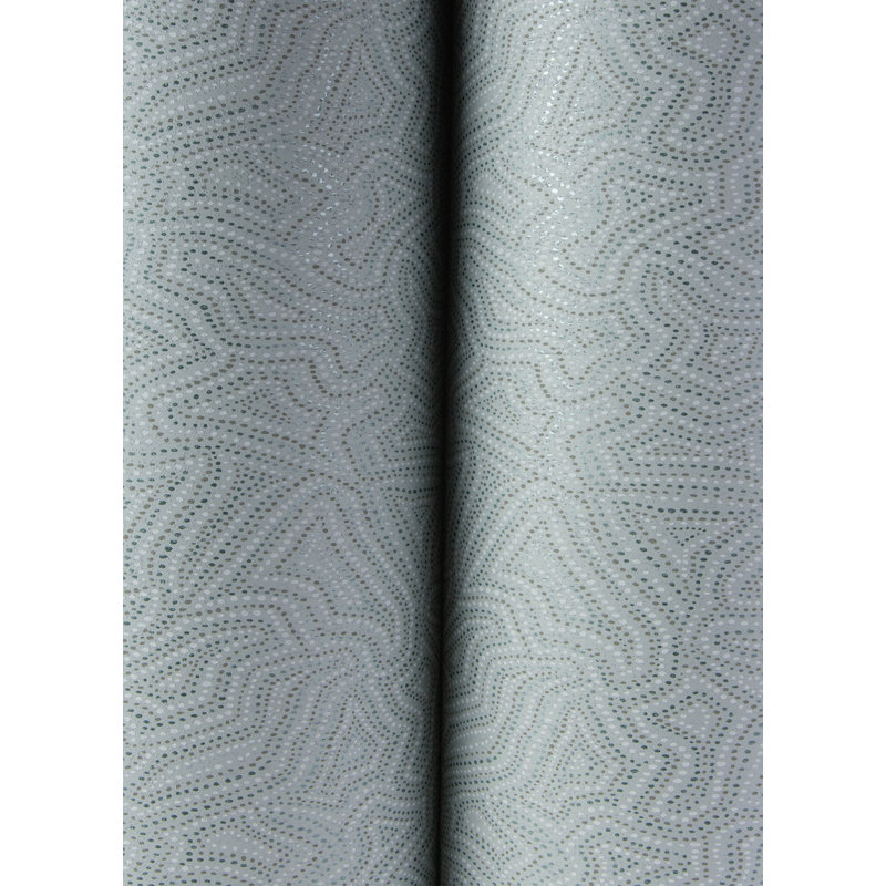 Hollenback Gold Dotted Abstract Wallpaper, Blue