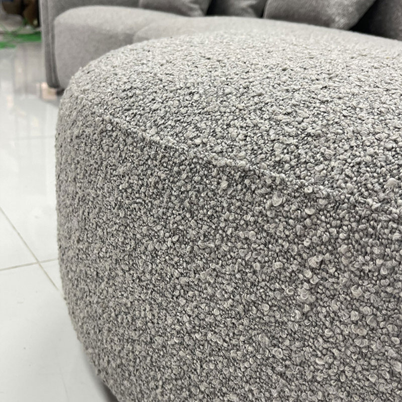 Canapé modulaire 2 pièces rembourré, Orienté à gauche (vu de face), Velours gris velours