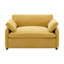 Fauteuil surdimensionné en chenille simple, fauteuil d'appoint large et profond, fauteuil rembourré moderne et confortable-130920989