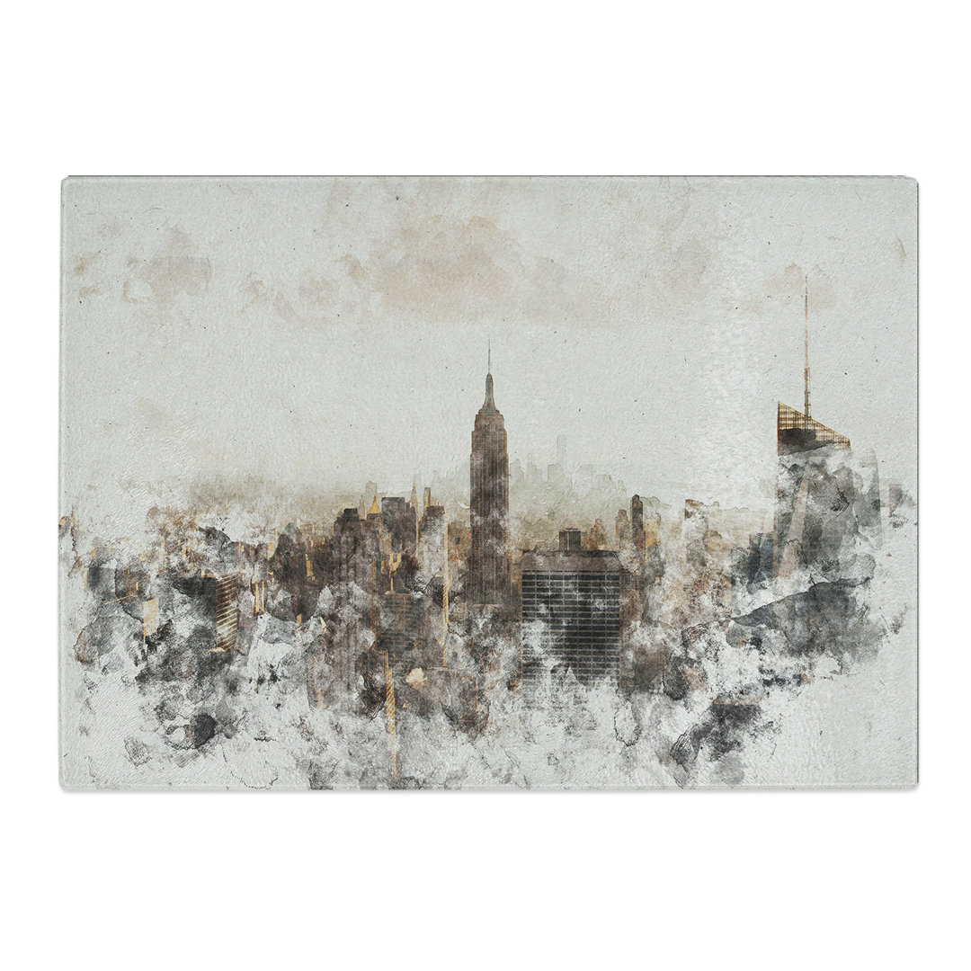 New York Skyline Vol.5 Watercolour Chopping Board