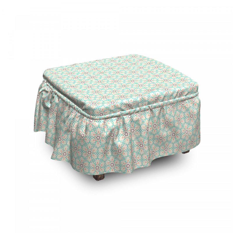 Housse pour repose-pieds mosaïque oriental