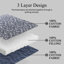 Ensemble de couvre-lit réversible 100% coton 3 pièces 128 po x 120 po-117495173