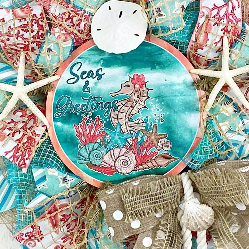 Couronne en aluminium Seas & Greetings Seahorse