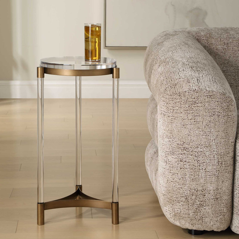 Table d'appoint ronde en acrylique Uttermost Pereira