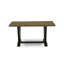 Ensemble de salle à manger 7 pièces comprenant une table de cuisine rectangulaire avec pieds en V et 6 chaises de salle à manger Parson en tissu lin foncé Gotham, 91 x 152 cm (36 x 60 pouces).-1219032453-1219032459-1219032462