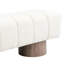 Banc rembourré en chenille No Beige d'une capacité de 300 lb, multifonctionnel pour la salle à manger, la chambre à coucher et le banc de tabouret en tissu à haut noyau de mousse de 11 po Living, limite de poids, sans assemblage, entrée idéale,