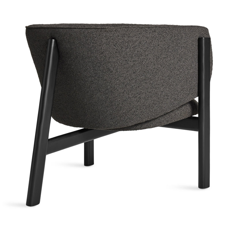 All In Lounge Chair, Black, Kelso Charcoal