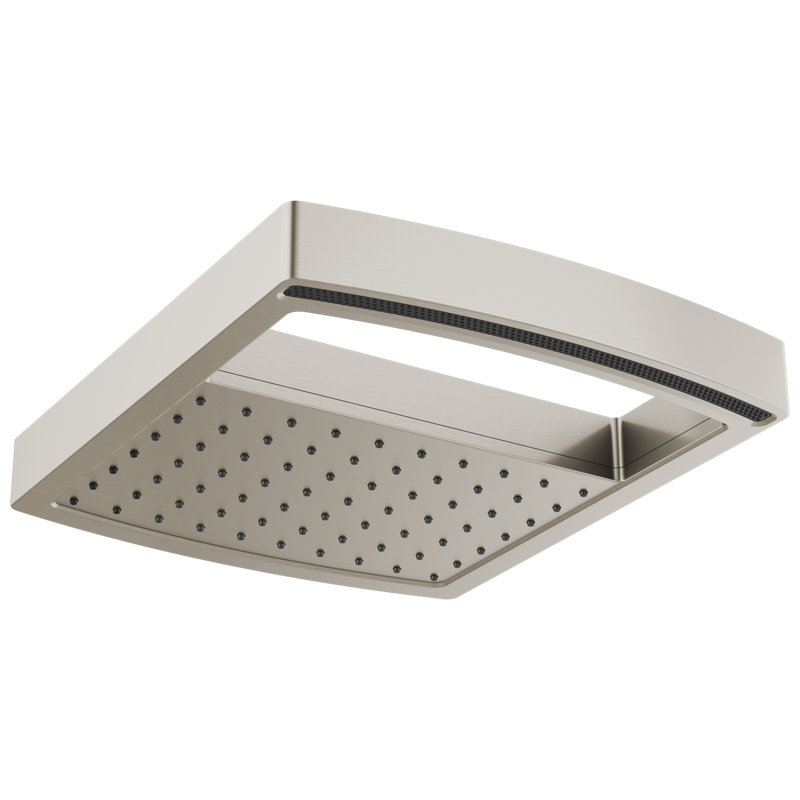 Kintsu® 14" Square Multifunction Raincan Showerhead, Luxe Nickel, 2.5
