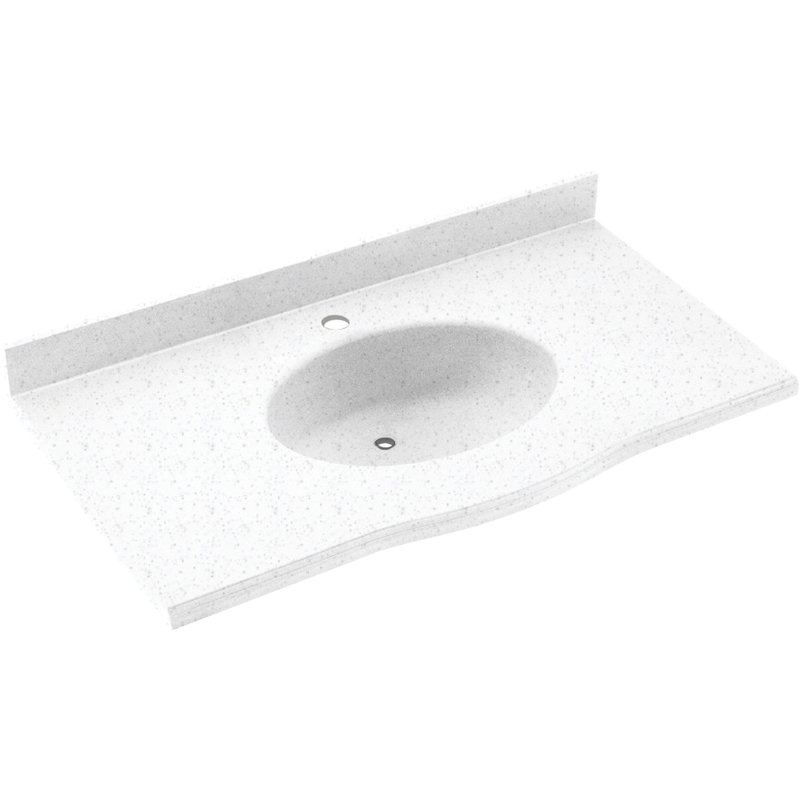 Plateau de meuble-lavabo simple 61 po Europa, Granit de l'Arctique