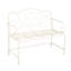 Banc de jardin Sunnydaze - blanc-931246199