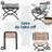 15"(H) Folding Footrest Stool, Accent Padded Sofa Foot Stool For Lazy Chair, Upholstered Small Foldable Ottoman