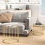 Alazhia Round Coffee Table Set of 2 Glass Nest of Tables Gold Tone