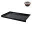 Base de douche en alcôve en acrylique noir brillant avec drain central 60 po x 36 po Streamline NT-2124-60BL-AL, bonde incluse