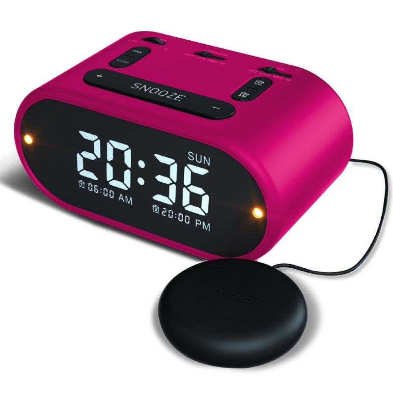 Horloge de table numérique, Rose
