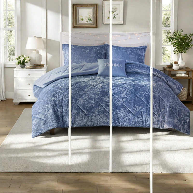 Ensembles de literie en velours luxueux, polyester hypoallergénique, décoration de chambre glamour