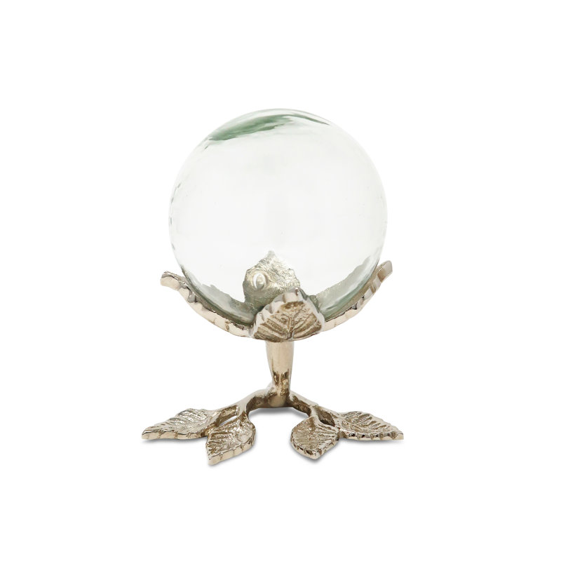 Karran Centerpiece with Clear Ball, Silver