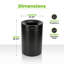 Bac à compost 50 gallons en acier inoxydable, poubelle de recyclage et poubelle-101590373