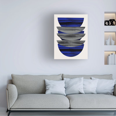 Art sur toile bleu et noir, le petit doyen boliné