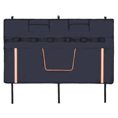 62-Inch Heavy-Duty Tailgate Pad for Pickup Trucks - Waterproof 6-Bike Carrier & Cargo Protector with Rear Camera Access
