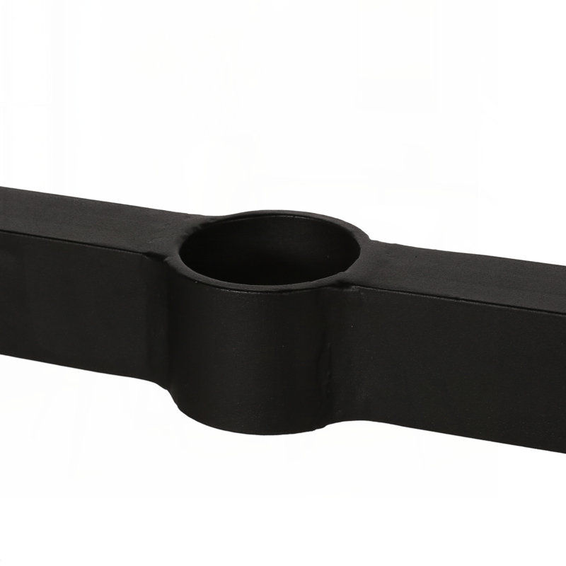 Table de salle à manger d'extérieur, noir mat antique