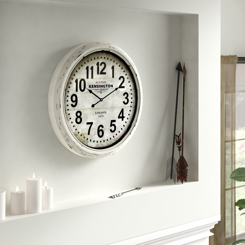 Très grande horloge murale 18,5 po